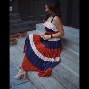 Pleated dress, midi length VICI